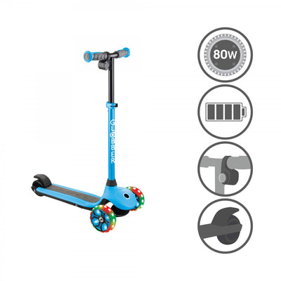 Globber Electric 3 Wheel Scooter - Sky Blue