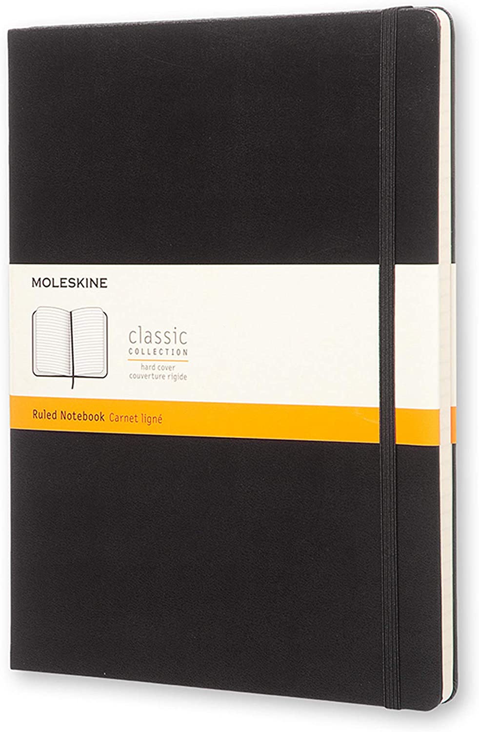 Notebook Ruled Black Hard 19X25Mm