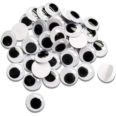 Wiggly Eyes Round 10Mm - X100Pcs