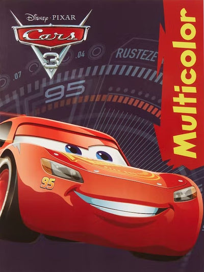 Multicolor Disney Cars Copy Colouring Book