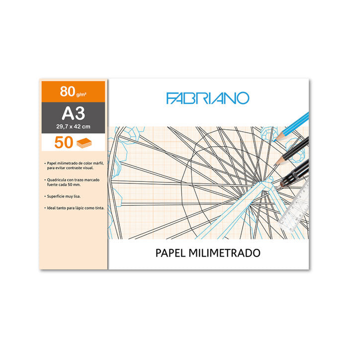 Graph Paper A3 80Gsm X50Pcs