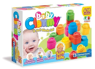 Clemmy - Soft Blocks Set 12Pcs 6-36 Months