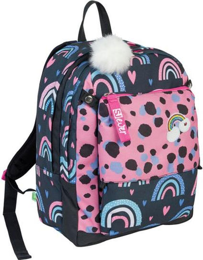 Seven Wingly Girl Jet Black Backpack 2 Large Compartments