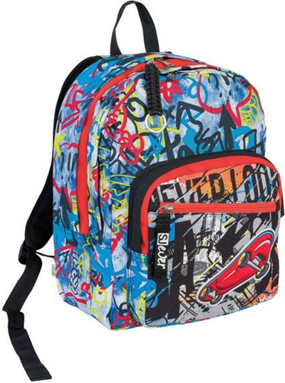 Seven Ever Drift Boy Red Orange Backpack 2 Large Compartments