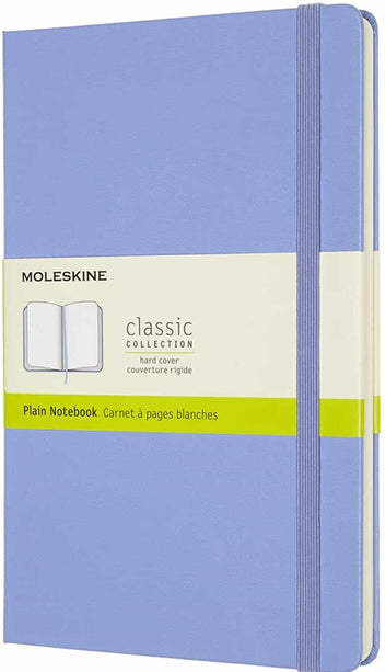 Moleskine Plain Hardback Note Book A5 - Hydrangea Blue