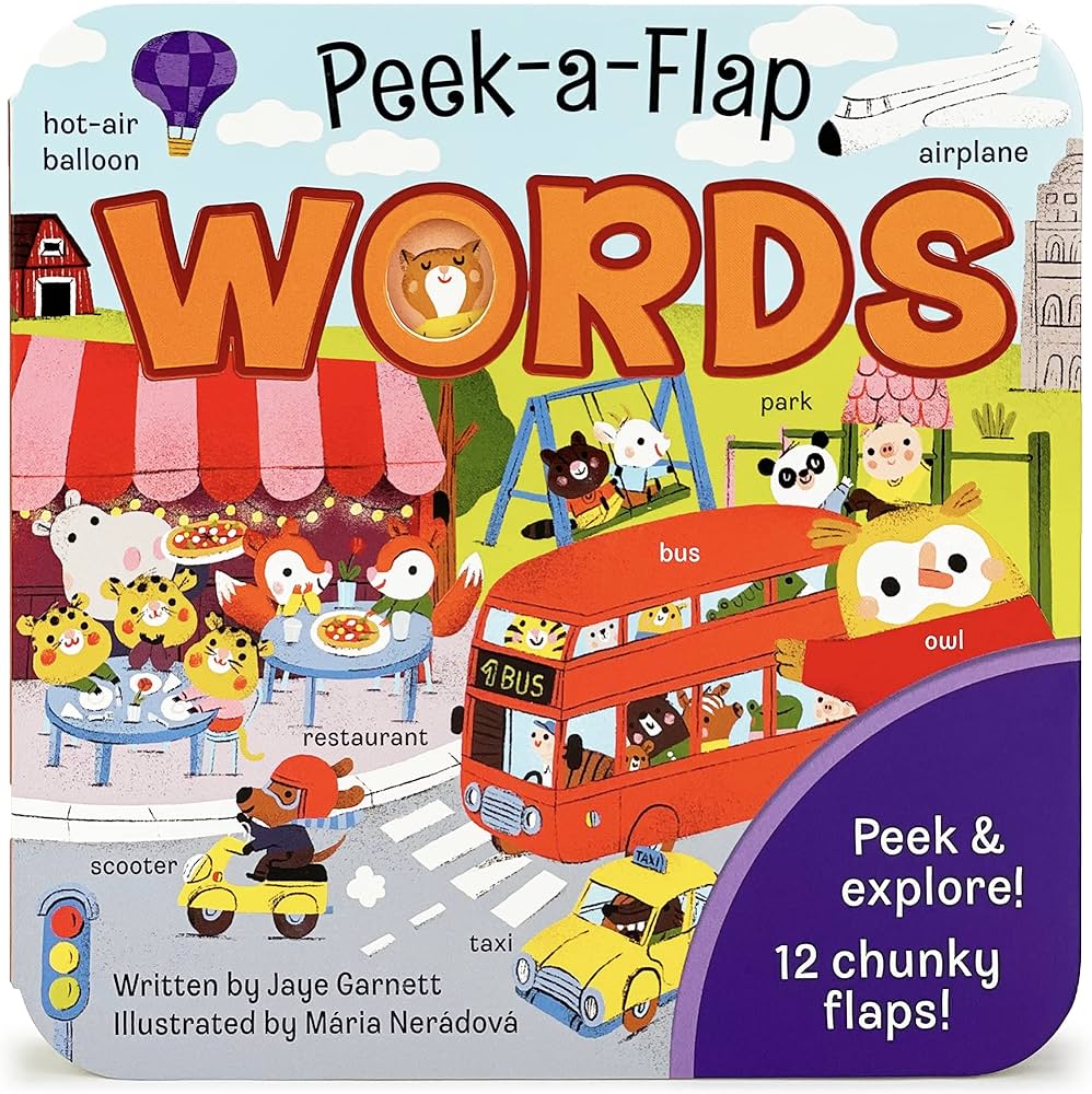 Peek-A-Flap Words Lift-A-Flap Board Book – Eduline Malta