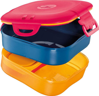 Lunch Box - 3 In 1 Red\Blue\Orange