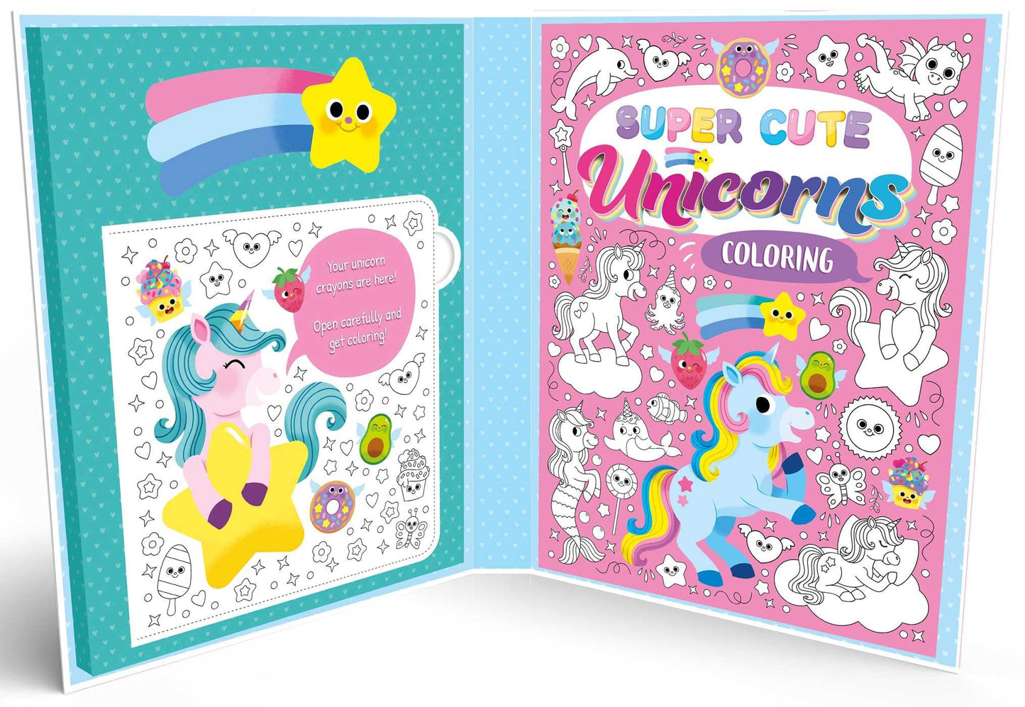 Super Cute Unicorns Colouring
