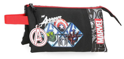 Avengers Pencil Case 2 Zip 3 Pockets
