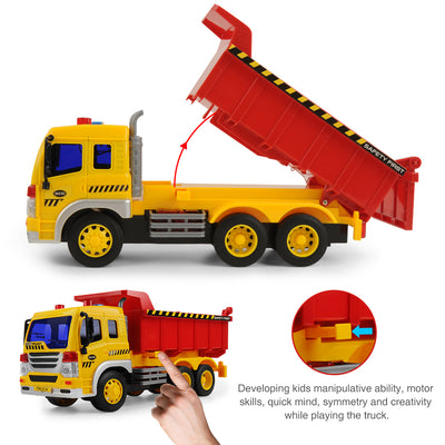 Friction Construction Truck With Light And Sound