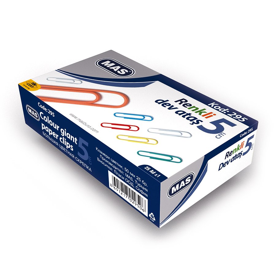 Large Papper Clips Coloured X25 Pcs