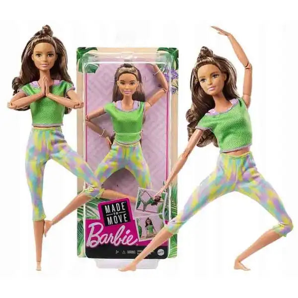 Barbie Made To Move Doll Green Dye Pants