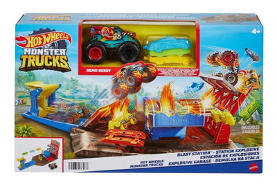 Hot Wheels Monster Trucks Blast Station Playset