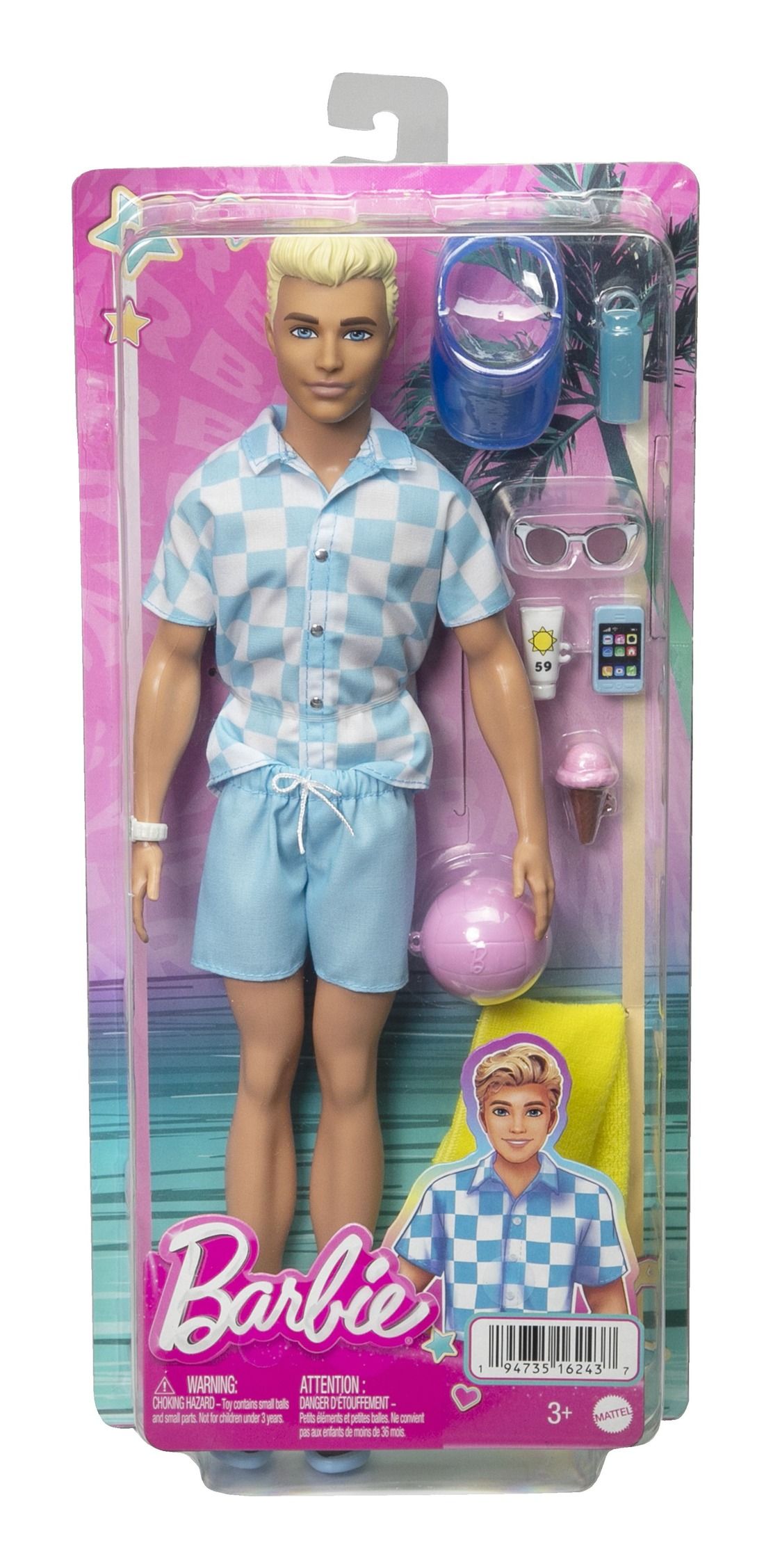 Barbie Movie Ken Beach Doll
