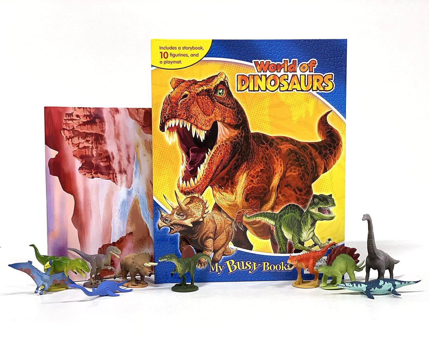 Dinosaurs My Busy Book - 10 Figurines And A Playmat