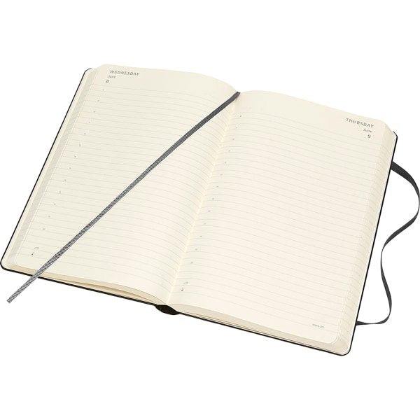 Diary 12 Months Daily A5 Black Hardback