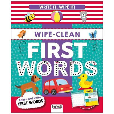 Write It Wipe It First Words Wipe Clean