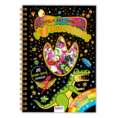 Scratch Art Sparkles - I Love Dinosaurs