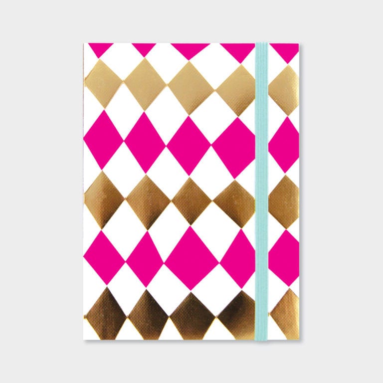 Diamond Pattern Notebook A6