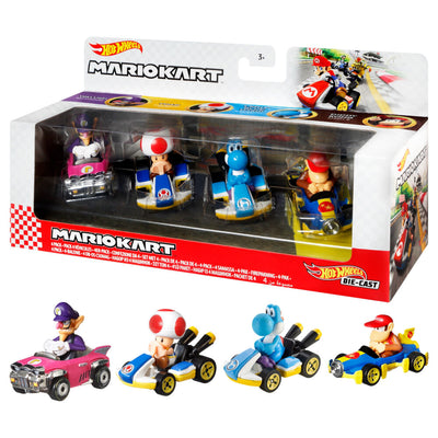 Hot Wheels Mariokart - Pack X4 Cars