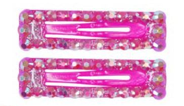 Pink Poppy Hair Clips