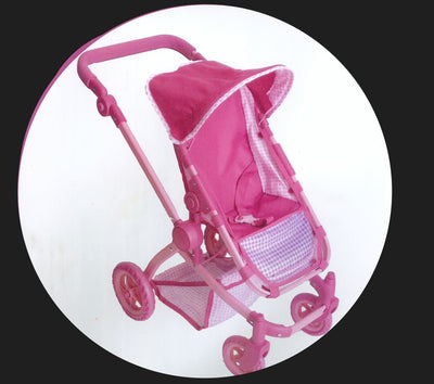 Pushchair Adjustable Seat,Handle And Canopy 69Cm H