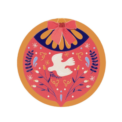Christmas Red Bauble Coaster