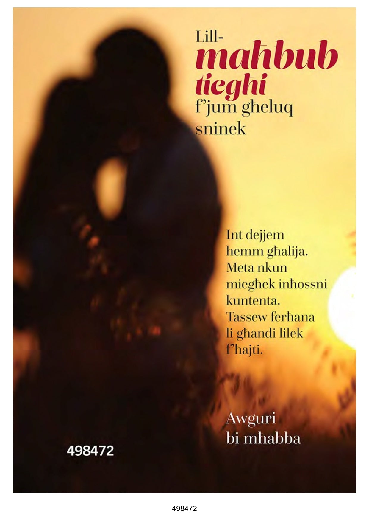 Lill-Mahbub Tieghi F'Gheluq Sninek