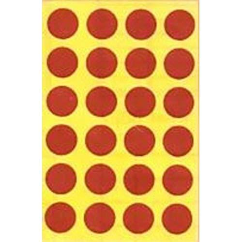 Labels Red Round Dia-16Mm