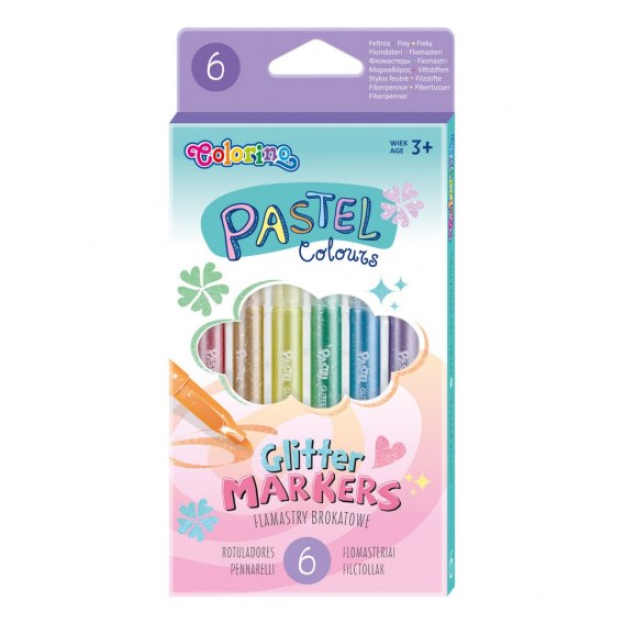 Pastel Glitter Markers