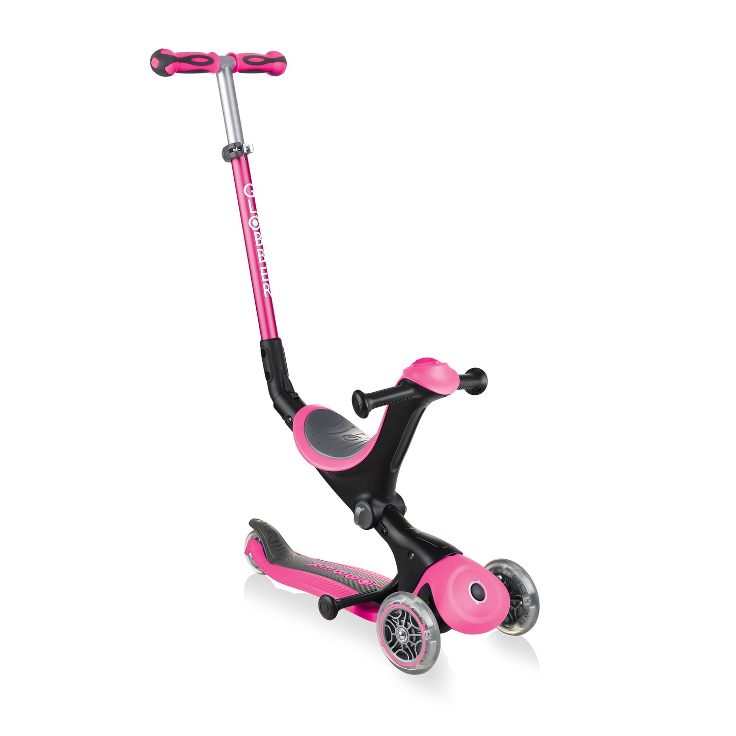 Globber Go Up Deluxe Pink 3 In 1