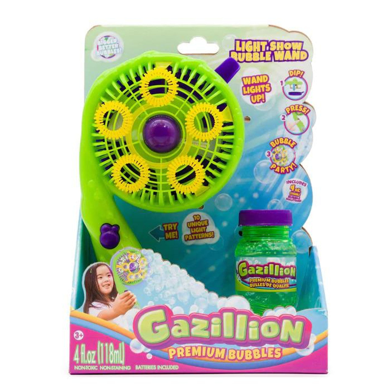Gazillion Light Show Bubble Wand