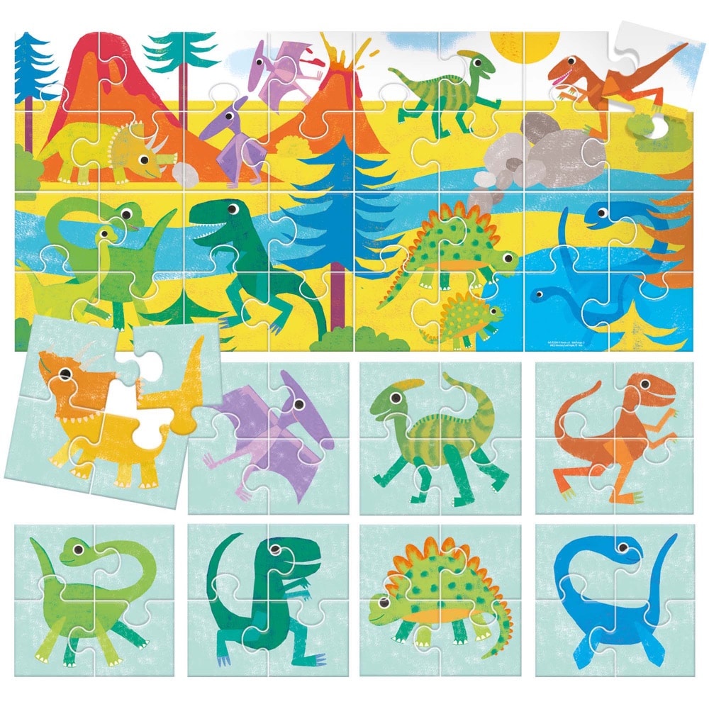 Puzzle 8 + 1 Dinosaurs
