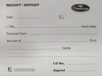 Paperman Receipt/Deposit Book Duplicate