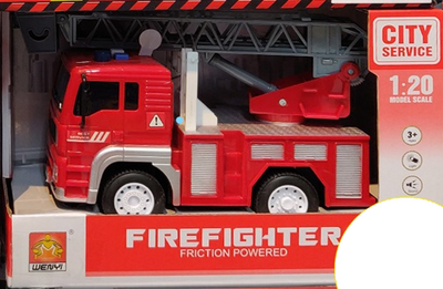 Friction Firefighter Truck With Light And Sound
