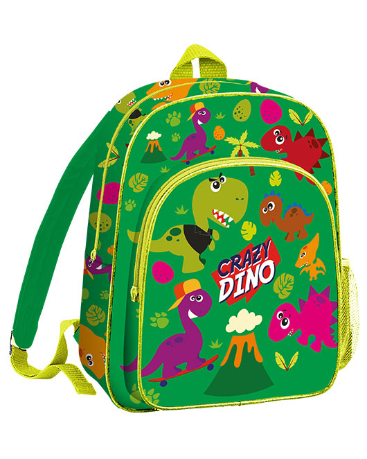 Crazy Dino Back Pack - Fit A4 Size