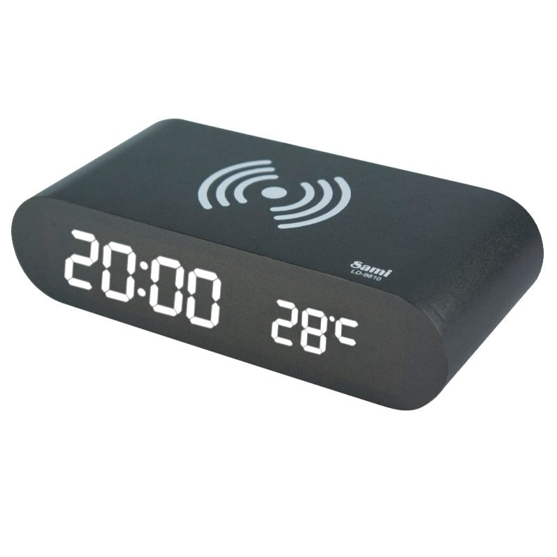Led Alarm Clock With Wireless Charger