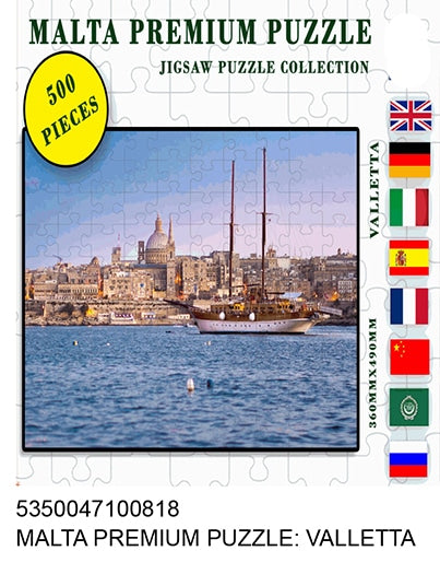 Puzzle X500 360X490Mm Malta Valletta