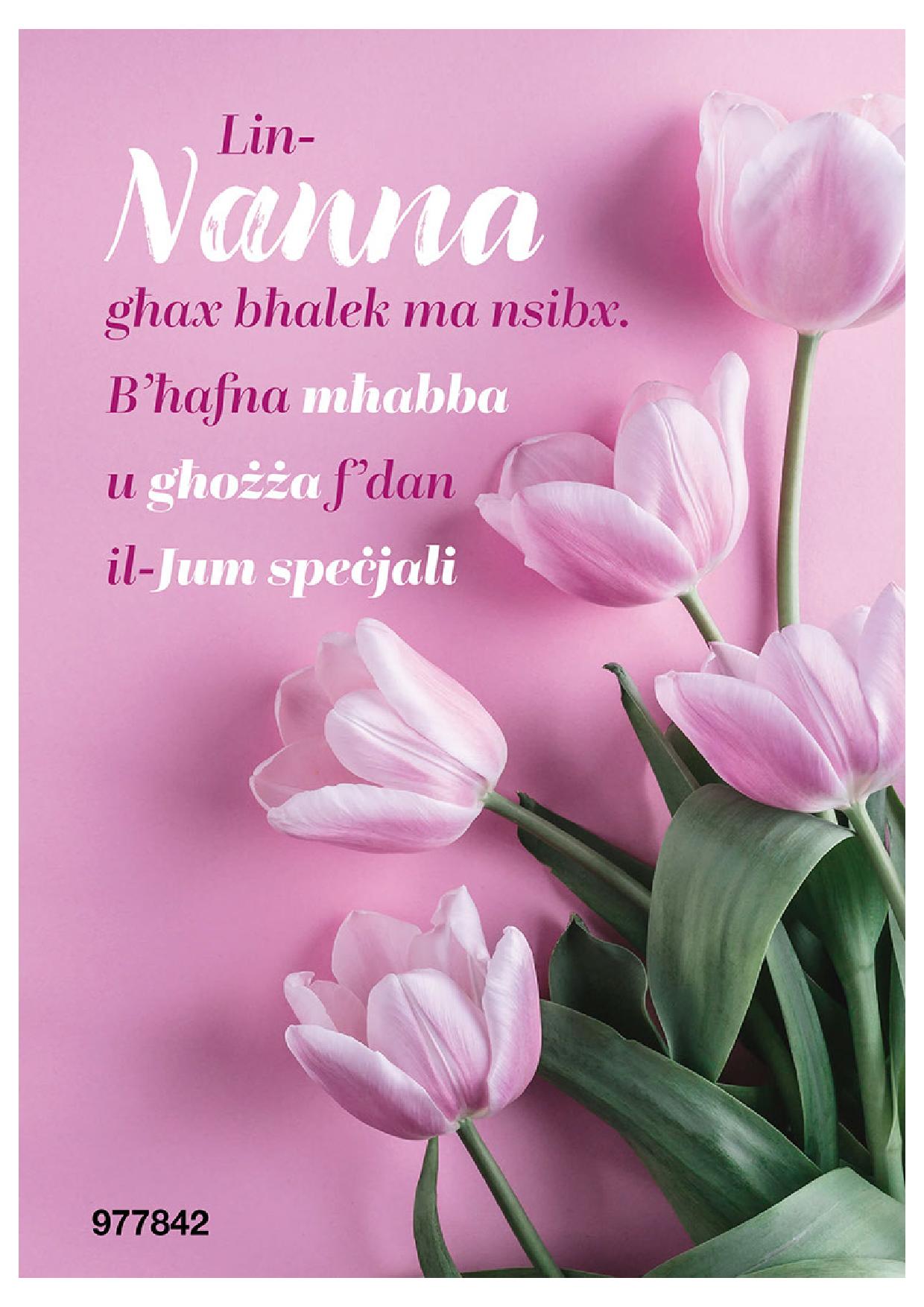 Lin-Nanna Ghax Bhalek Ma Nsibx