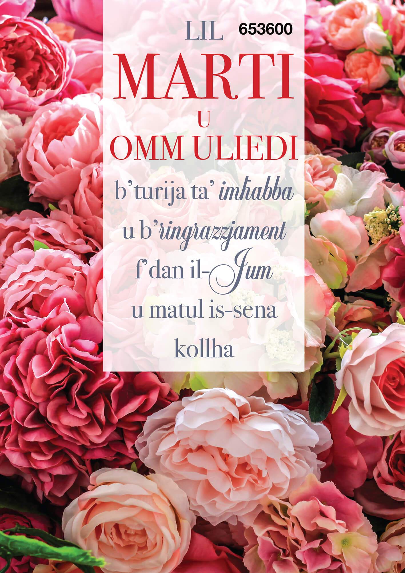 Lil Marti U Omm Uliedi B'Turija Ta' Imħabba...