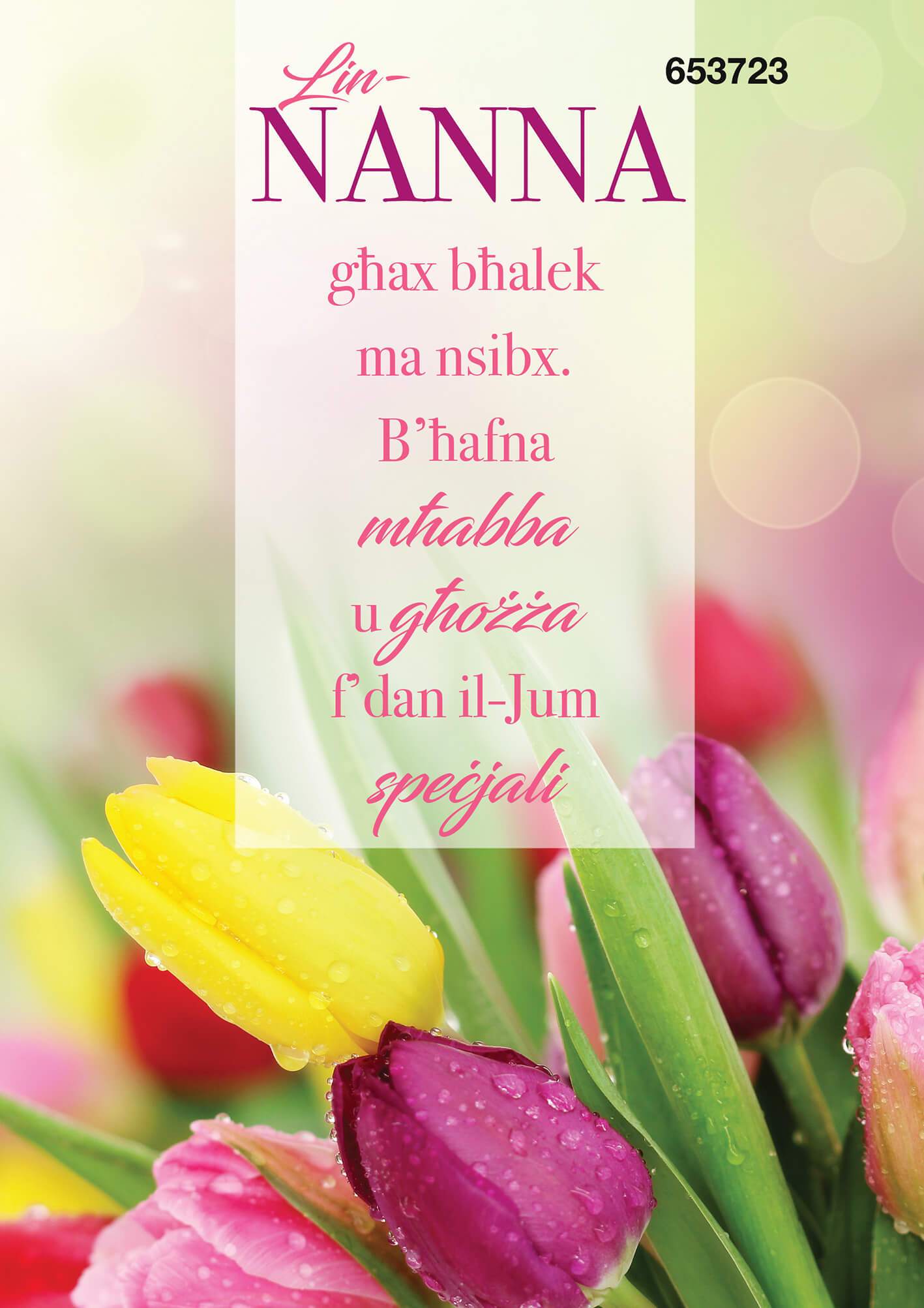 Lin-Nanna Għax Bħalek Ma Nsibx...
