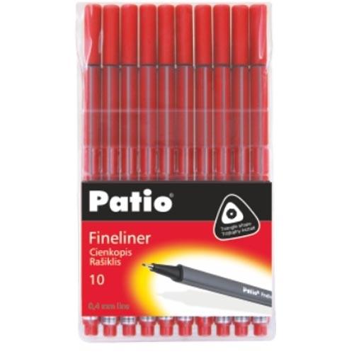 Fineliner Red Pkt X 10
