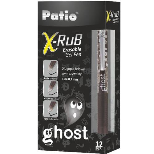 Erasable X-Rub Ret Gel Ink Pen - Black