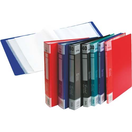 Display Book A4 X 20 Pockets Red