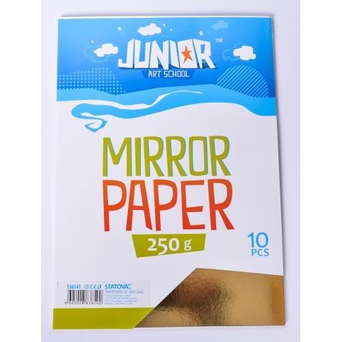 Metal Cardboard Gloss A4 - Gold X 10
