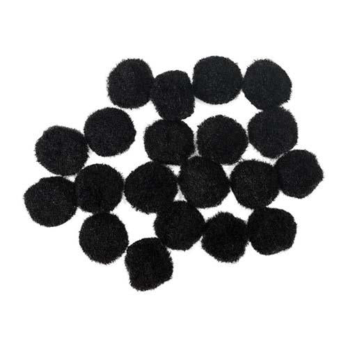 Craft Pompom Black 20Mm