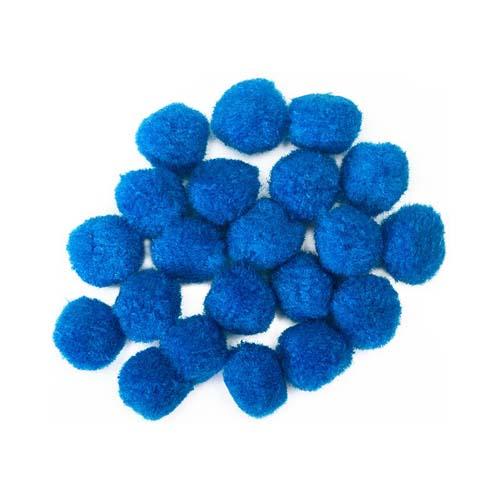 Craft Pompom Blue 20Mm