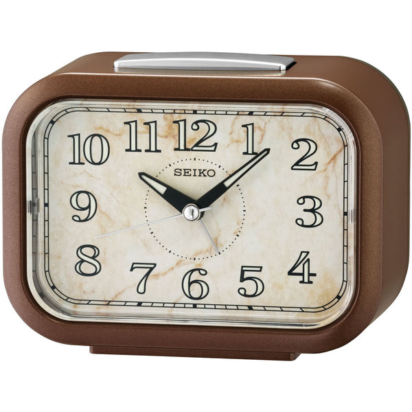 Alarm Clock With Led Light - Wood Design And Colour