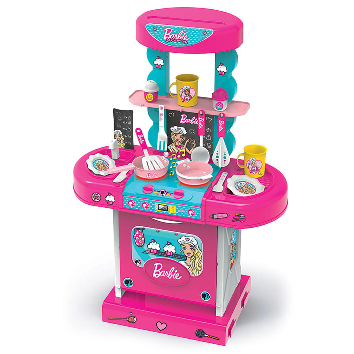 Barbie - Carry Case Kitchen H70Cm 15 Accessories