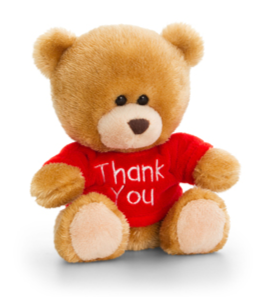 14cm Pipp The Bear Thank You